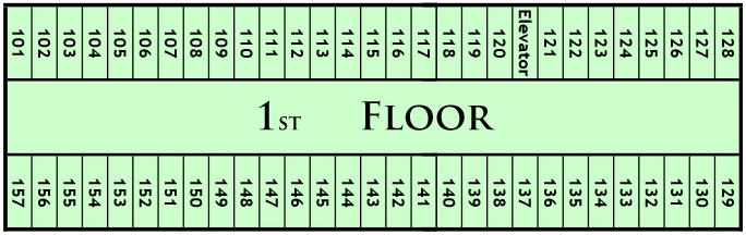 1458 Atrium floor map level 2