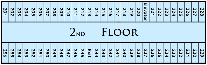 1458 Atrium floor map level 3